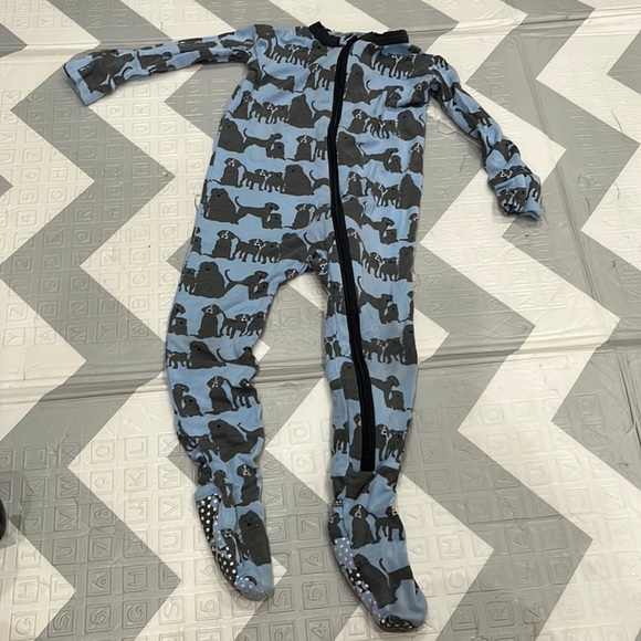Kickee Pants Other - Kickee pants blue dog footie pajamas